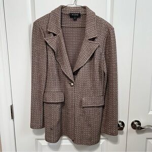 St. John Collection Textured Brown Blazer